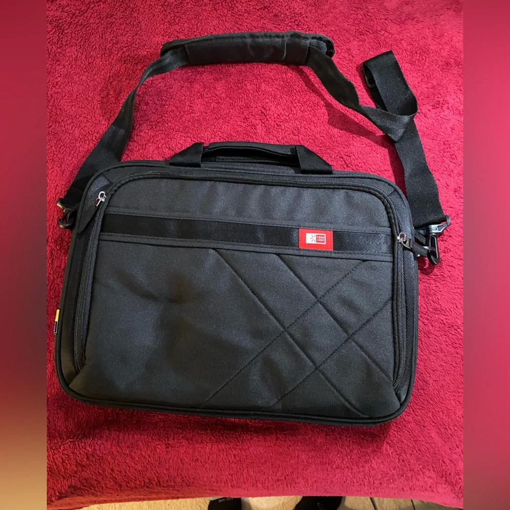 Elegant Black Quilted Laptop Bag for Men